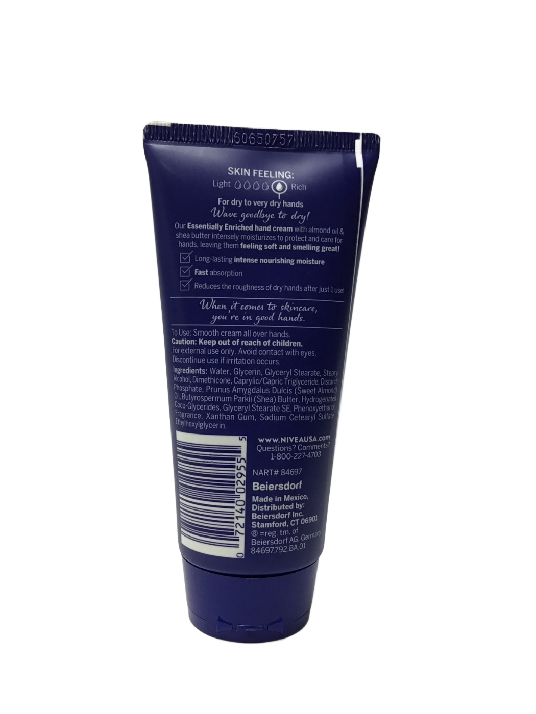 Nivea Nivea Essentially Enriched Hand Cream, 2.6 oz, photo 2