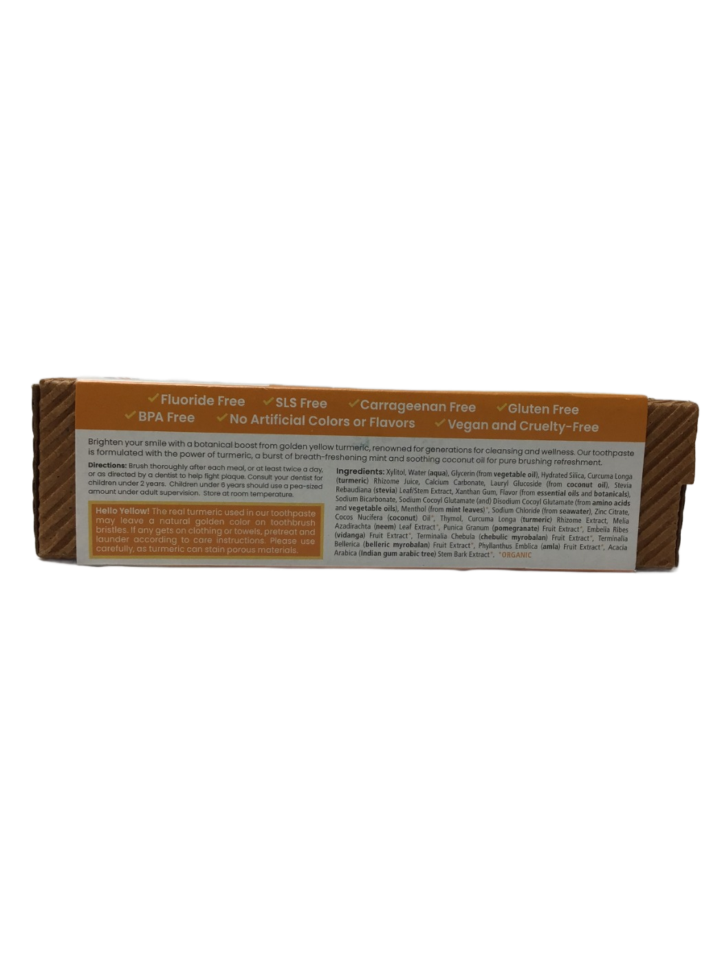 Himalaya Himalaya Botanique Whitening Antiplaque Toothpaste Turmeric + Coconut Oil Mint, 4 oz, photo 3