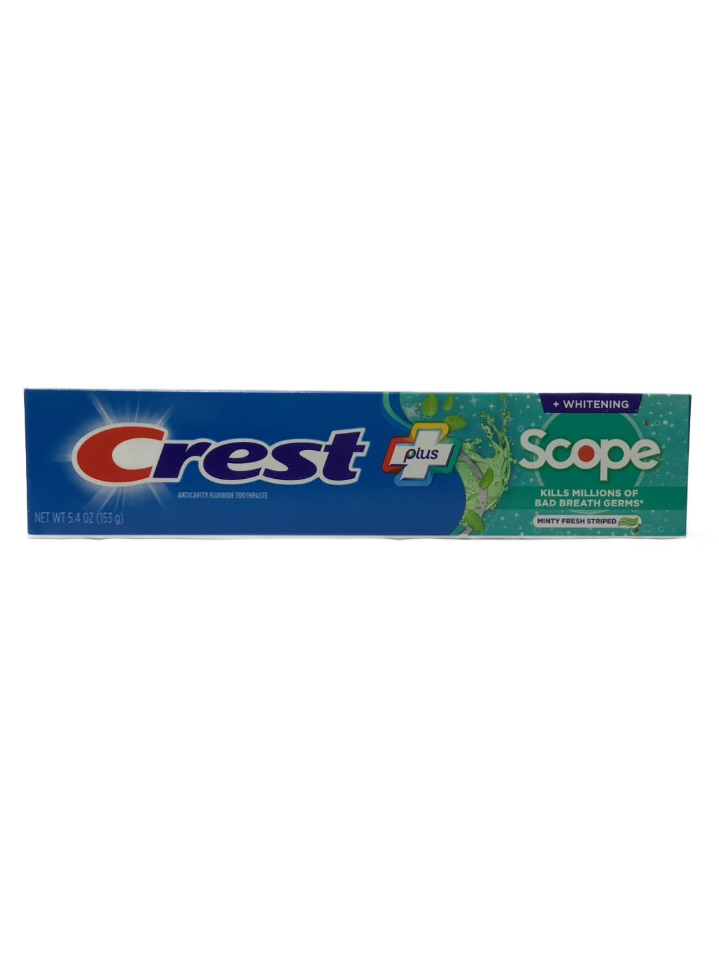 Crest Crest Plus Scope + Whitening Minty Fresh Striped Anticavity Fluoride Toothpaste, 5.4 oz