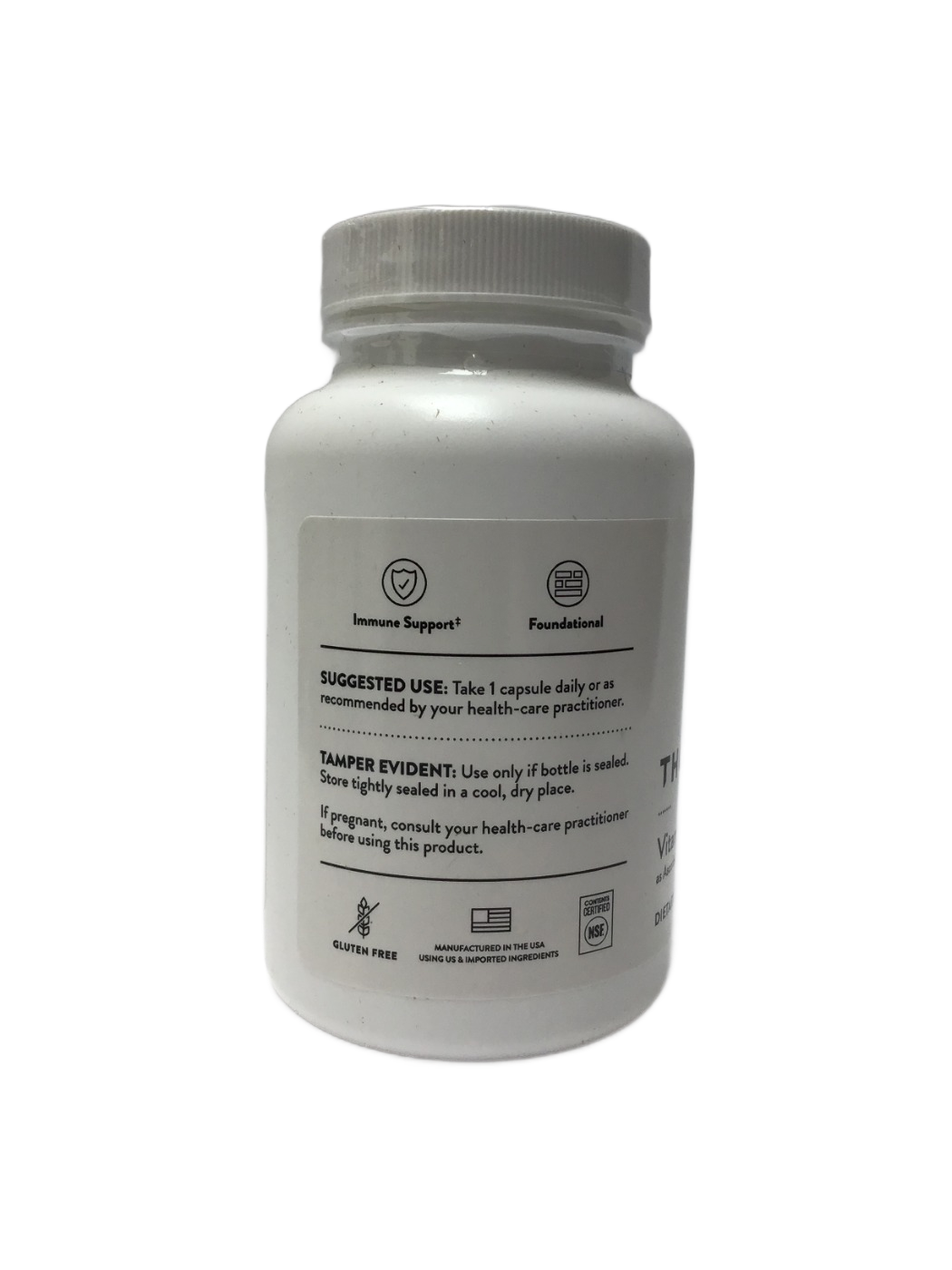 Thorne Thorne Vitamin C 1,000 mg as Ascorbic Acid, 60 ct, photo 4