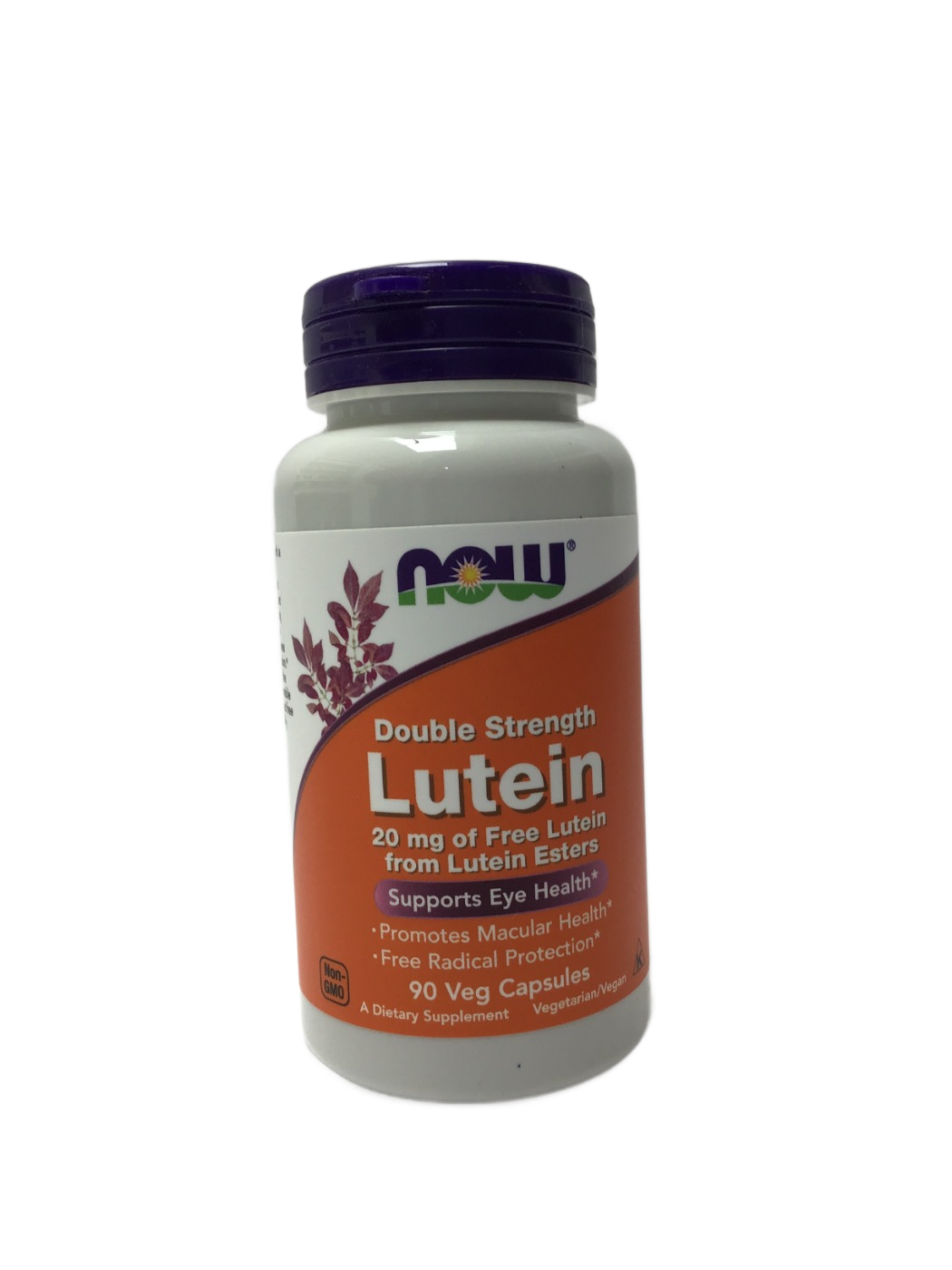 NOW NOW Double Strength Lutein 20 mg Veg Capsules, 90 ct, photo 1