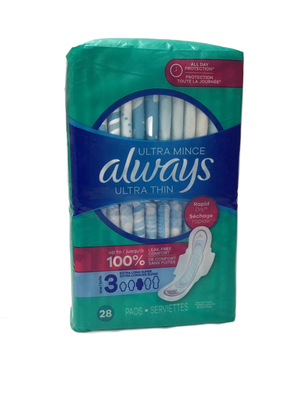 Always Always Ultra Thin Pads Size 3 Extra Long Super, 28 ct, photo 1