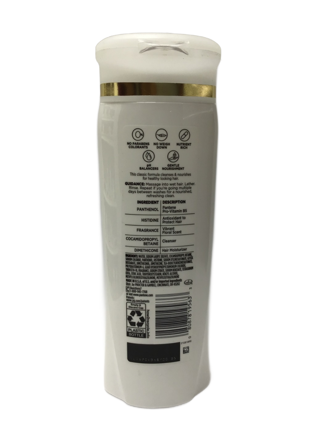 Pantene Pantene Pro-V Classic Clean 2 in 1 Shampoo + Conditioner, 12 fl oz, photo 2