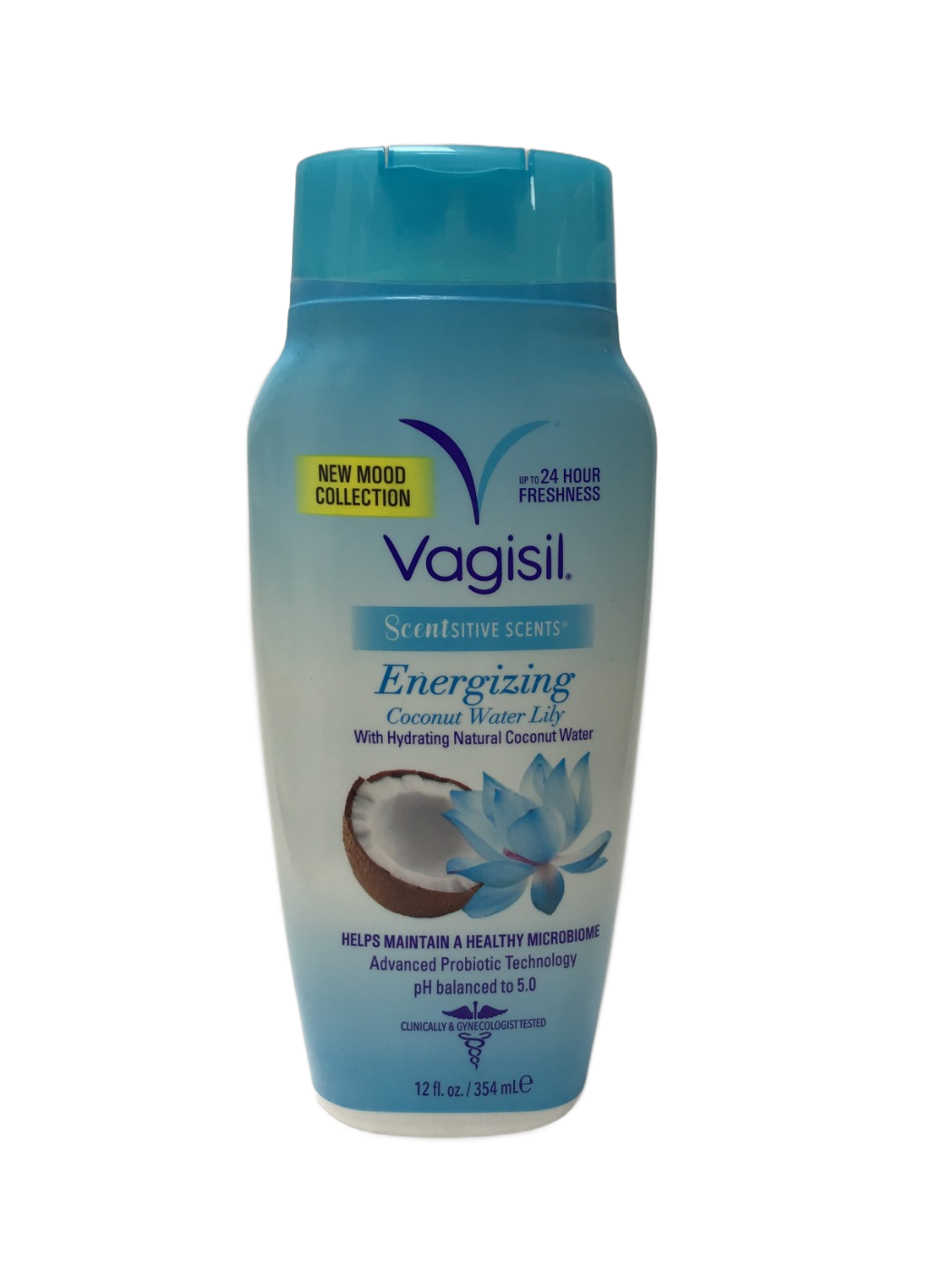 Vagisil Vagisil Scentsitive Scents Energizing Coconut Water Lily, 12 fl oz, photo 1