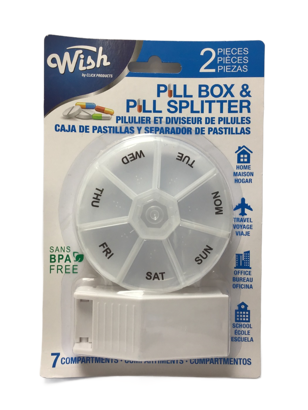 Wish by Click Products Wish by Click Products Pill Box & Pill Splitter, 2 ct, photo 5
