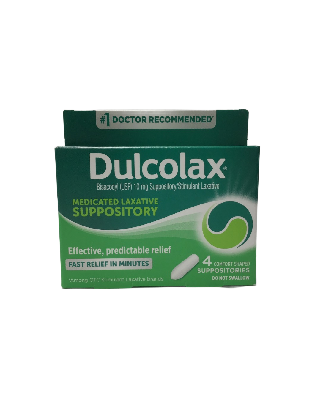 Dulcolax Dulcolax Medicated Laxative Suppository Bisacodyl (USP) 10 mg, 4 ct, photo 2