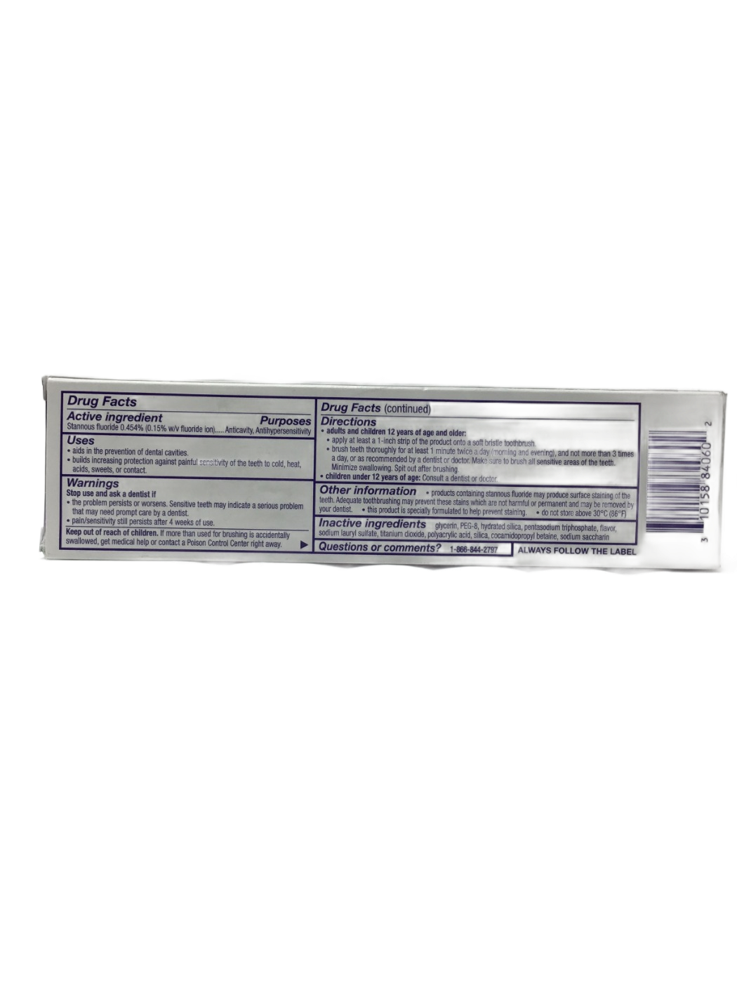 Sensodyne Sensodyne Whitening Repair & Protect Deep Repair Fluoride Toothpaste, 3.4 oz, photo 3