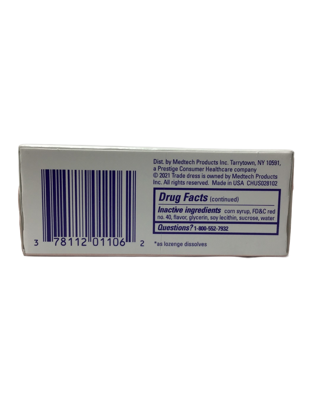 Chloraseptic Chloraseptic Sore Throat Menthol | Benzocaine Oral Pain Reliever Lozenges Cherry, 18 ct, photo 3