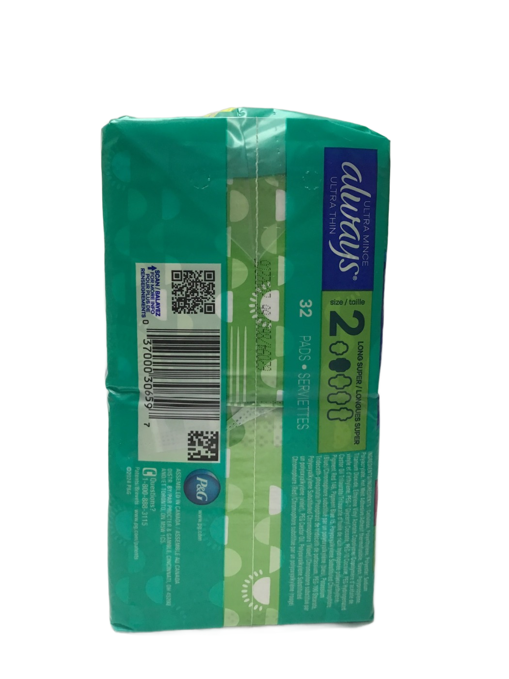 Always Always Ultra Thin Pads Size 2 Long Super, 32 ct, photo 2