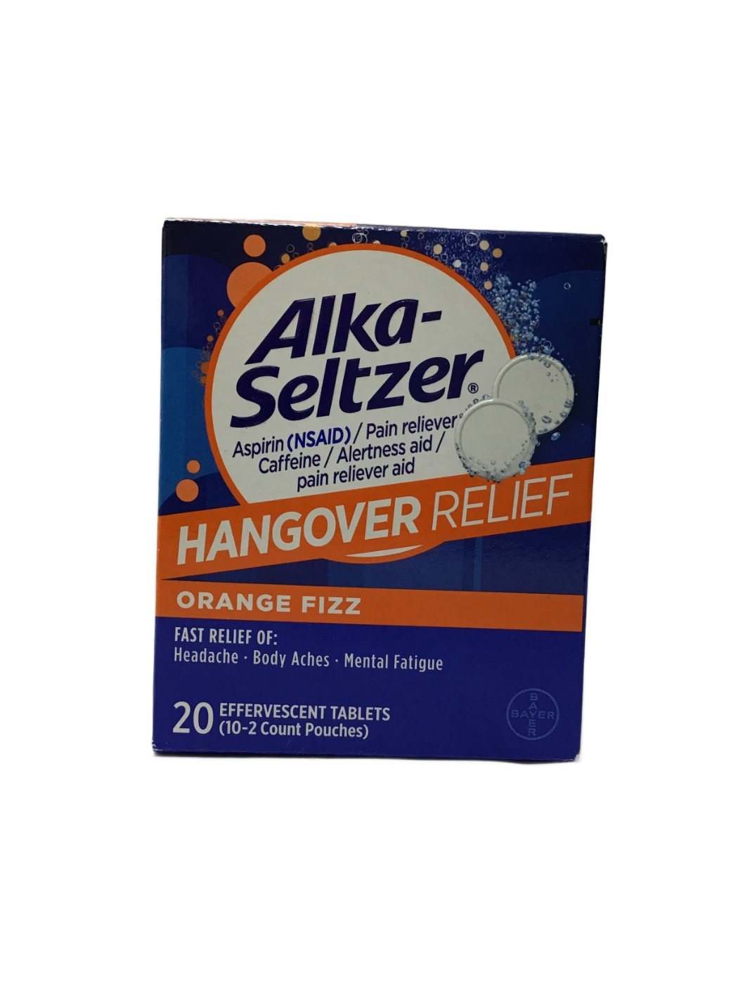 Alka-Seltzer Alka-Seltzer Hangover Relief Orange Fizz Effervescent Tablets, 20 ct, photo 1