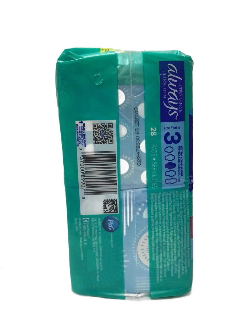 Always Always Ultra Thin Pads Size 3 Extra Long Super, 28 ct, photo 2