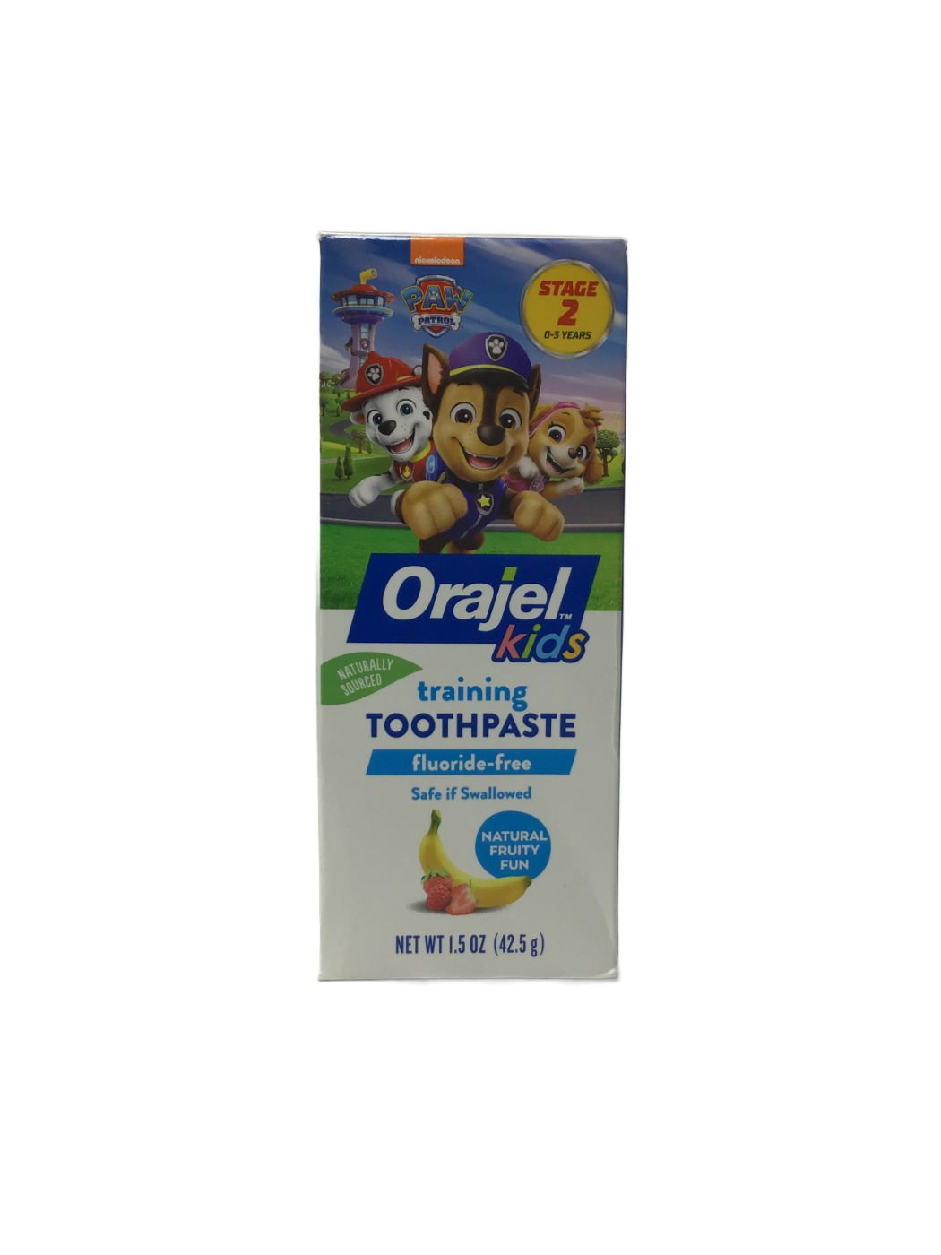 Orajel Kids Orajel Kids Paw Patrol Stage 2 Training Toothpaste Fluoride-Free Natural Fruity Fun, 1.5 oz, photo 1