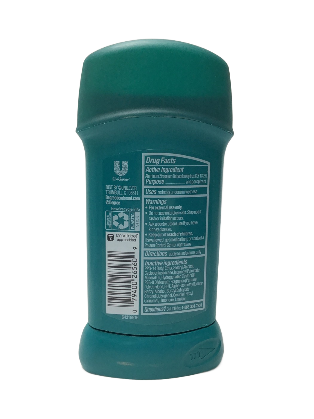 Degree Degree Extreme Blast 48H Antiperspirant Deodorant, 2.7 oz, photo 2