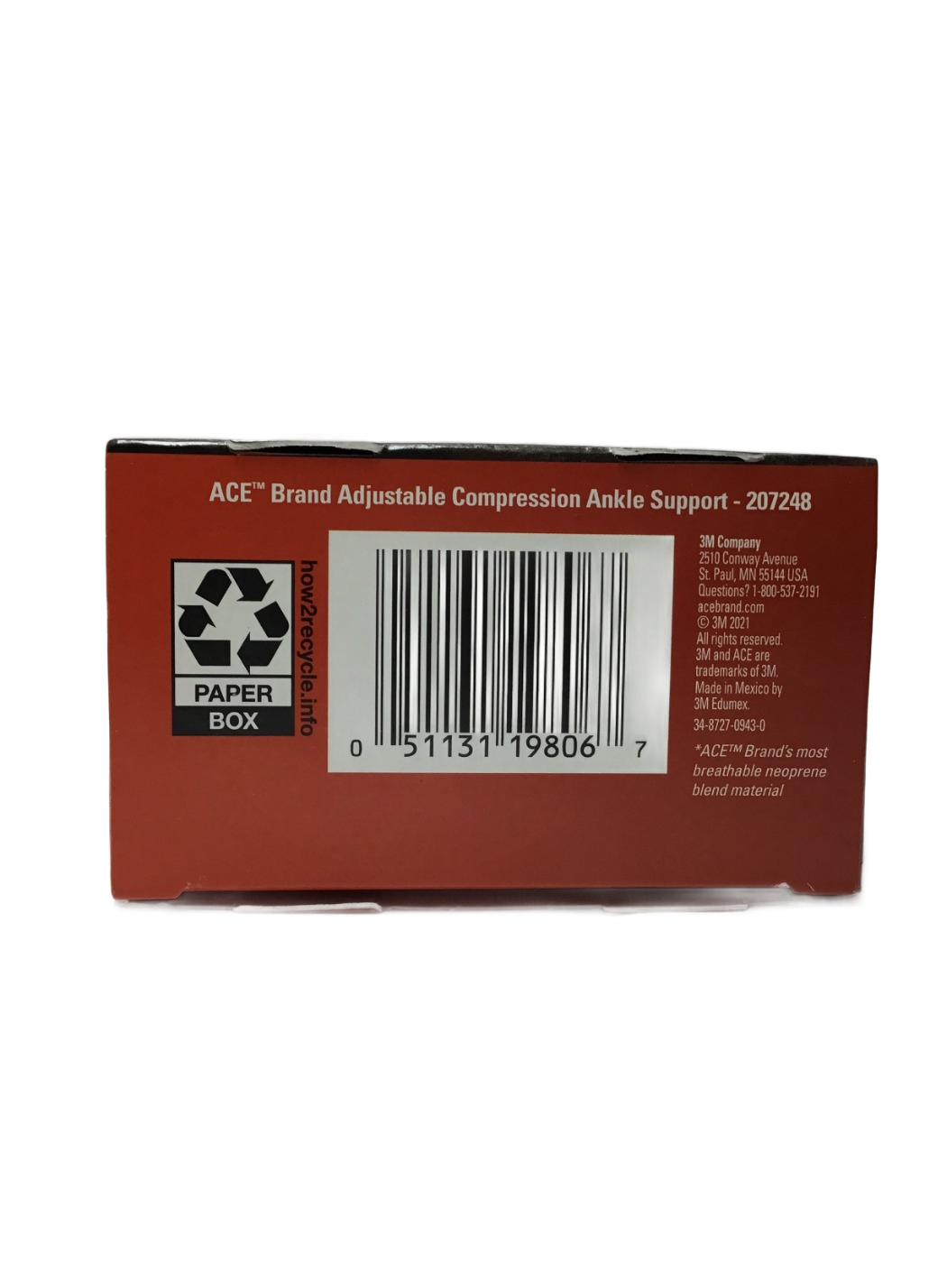 ACE ACE Ankle Adjustable Compression Support, 1 ct, photo 2