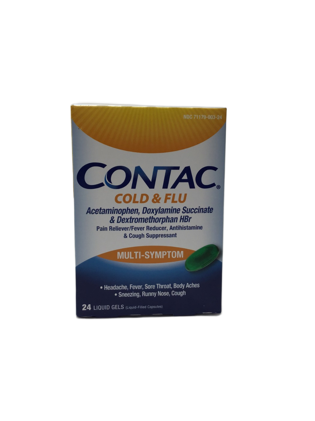 Contac Contac Cold & Flu Multi-Symptom, 24 ct, photo 1