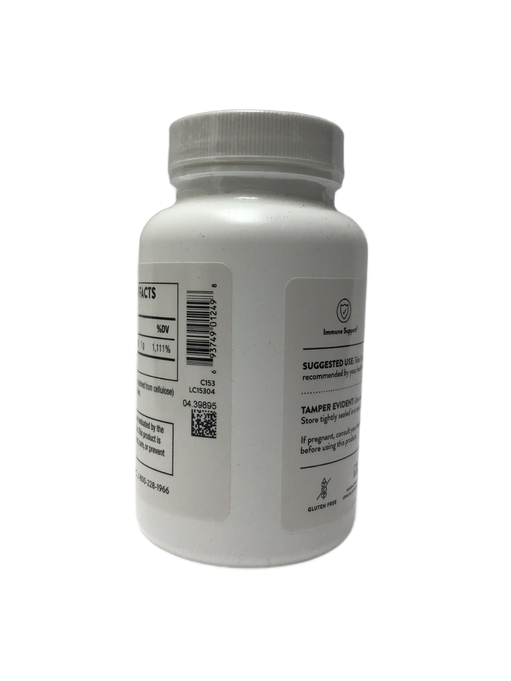 Thorne Thorne Vitamin C 1,000 mg as Ascorbic Acid, 60 ct, photo 3
