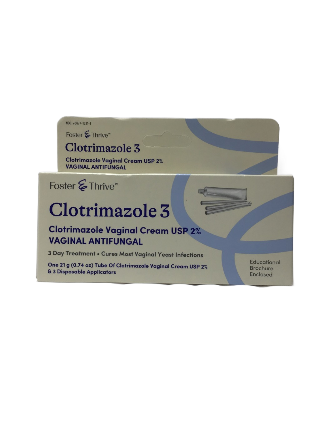 Foster & Thrive Foster & Thrive Clotrimazole 3 Clotrimazole Vaginal Cream USP 2%, 21 g, photo 1
