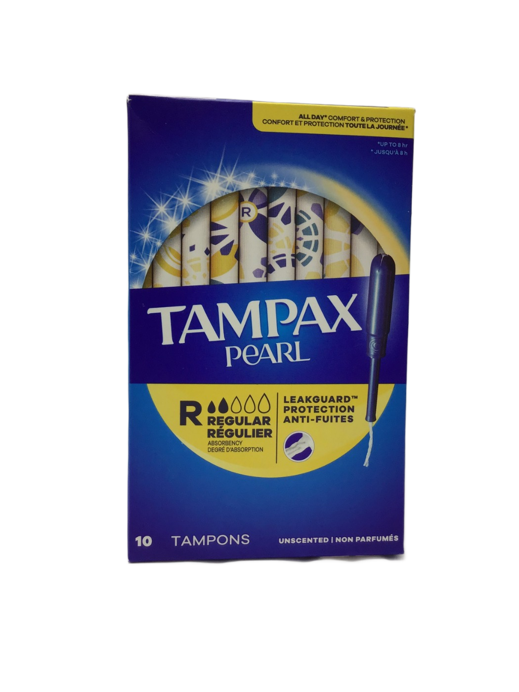 Tampax Tampax Pearl Regular Absorbency Tampons Unscented, 10 ct, photo 1