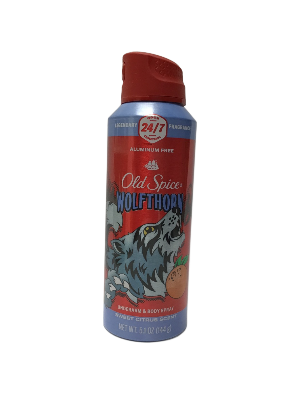 Old Spice Old Spice Wolfthorn Underarm & Body Spray Sweet Citrus Scent, 5.1 oz, photo 1