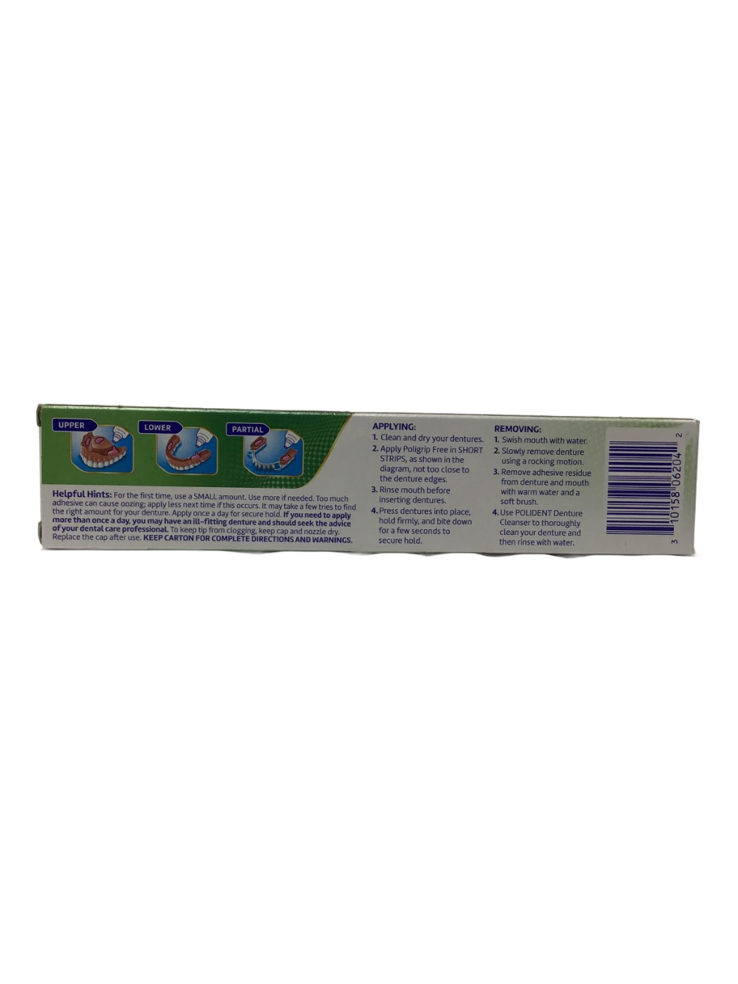 Super Poligrip Super Poligrip Free Denture Adhesive Cream, 2.4 oz, photo 2