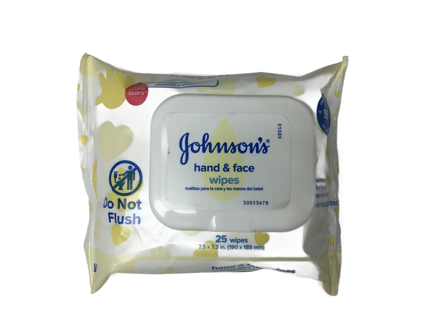 Johnson's Johnson's Hand & Face Wipes, 25 ct, photo 1