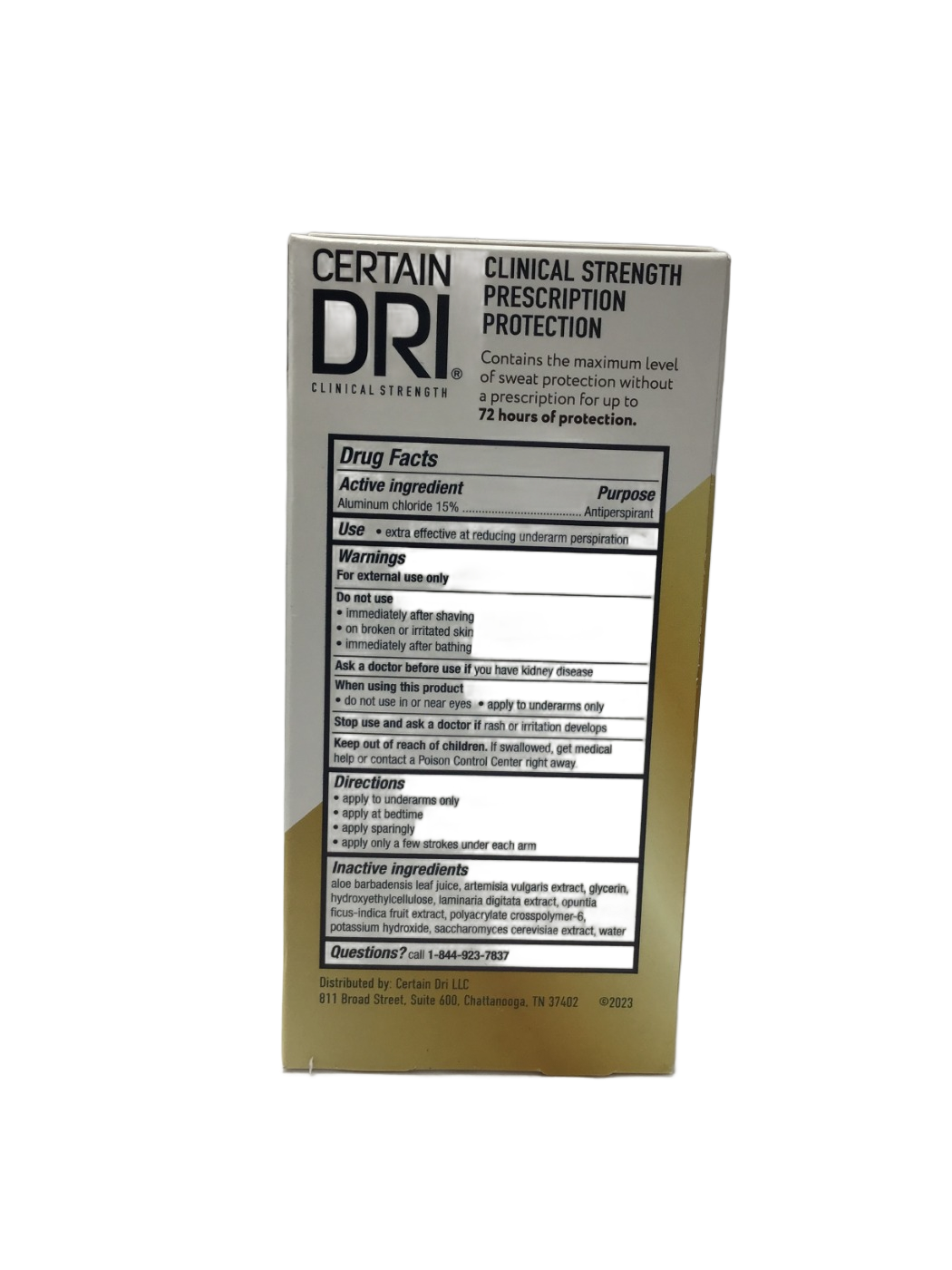 Certain Dri Certain Dri Clinical Strength Prescription Protection Antiperspirant Roll-On, 1.2 fl oz, photo 2