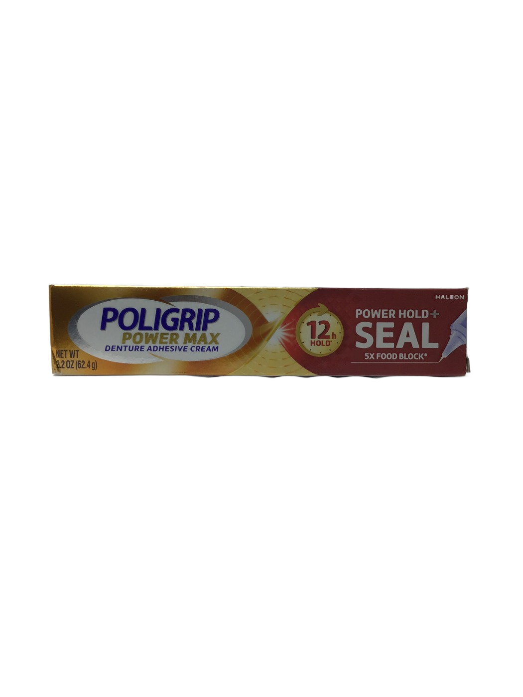 Poligrip Poligrip Power Max Power Hold + Seal Denture Adhesive Cream, 2.2 oz, photo 1
