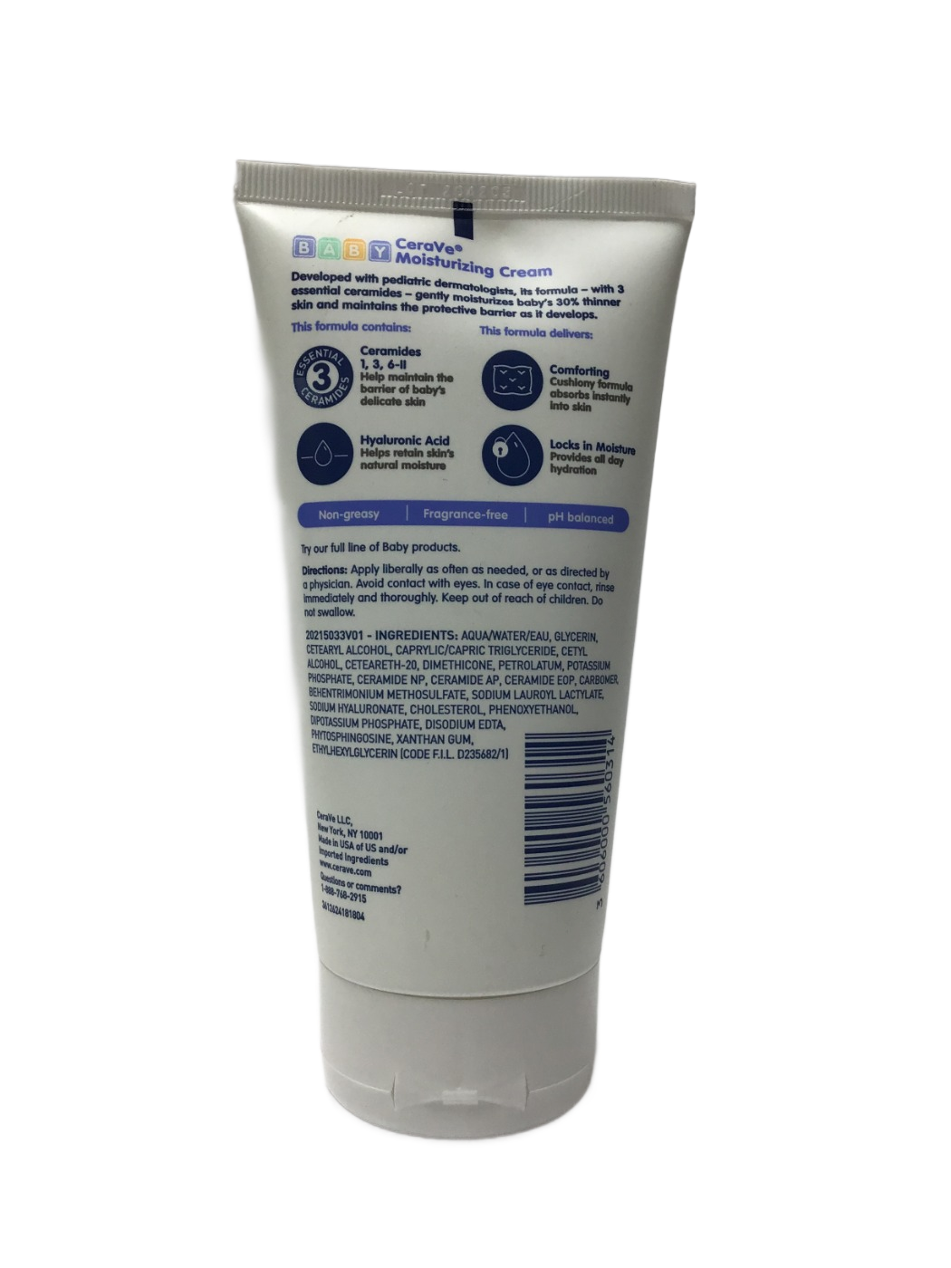 CeraVe CeraVe Baby Moisturizing Cream, 5 oz, photo 2