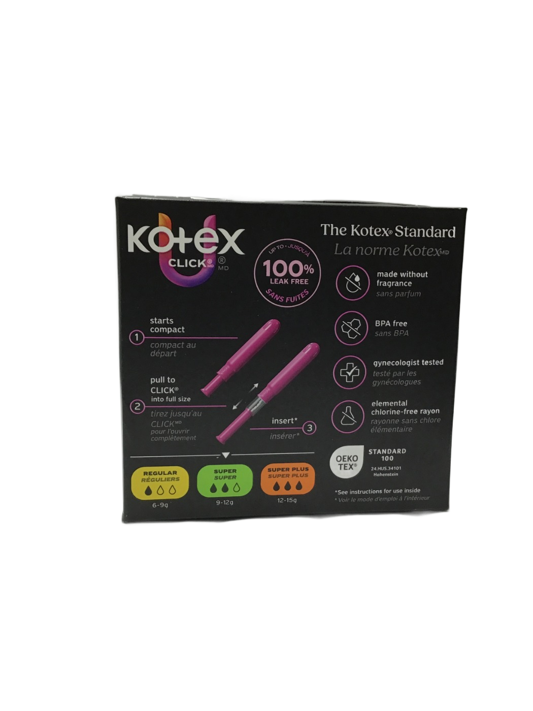 U by Kotex U by Kotex Click Compact Tampons Super, 16 ct, photo 4