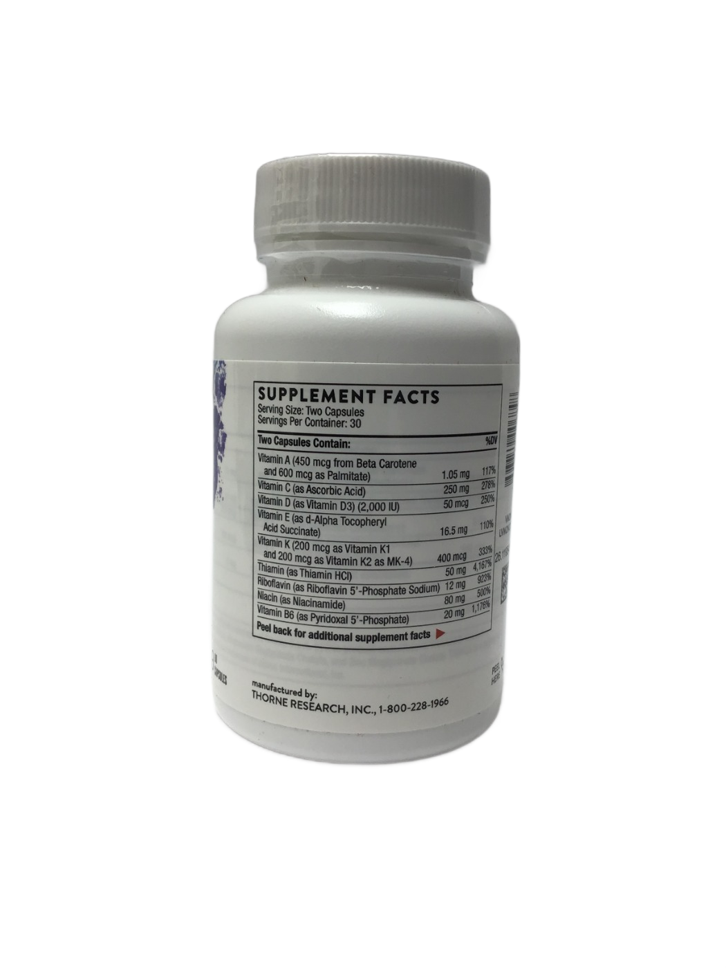 Thorne Thorne Basic Nutrients 2/Day, 60 ct, photo 2