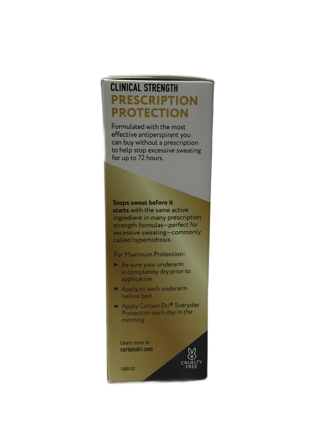 Certain Dri Certain Dri Clinical Strength Prescription Protection Antiperspirant Roll-On, 1.2 fl oz, photo 3