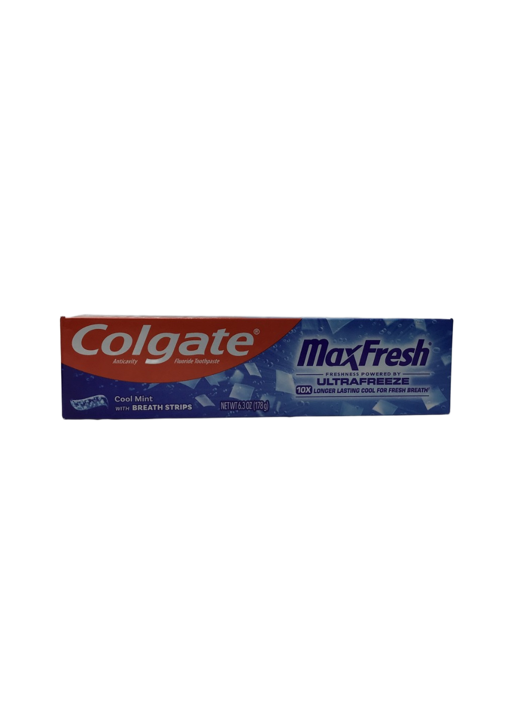 Colgate Colgate MaxFresh Anticavity Fluoride Toothpaste Cool Mint with Breath Strips, 6.3 oz, photo 1