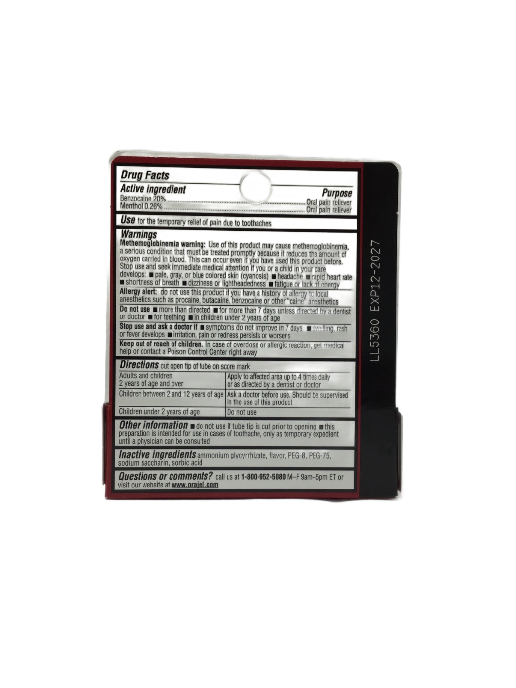 Orajel Orajel 2X Toothache & Gum Medicated Gel, 0.25 oz, photo 2