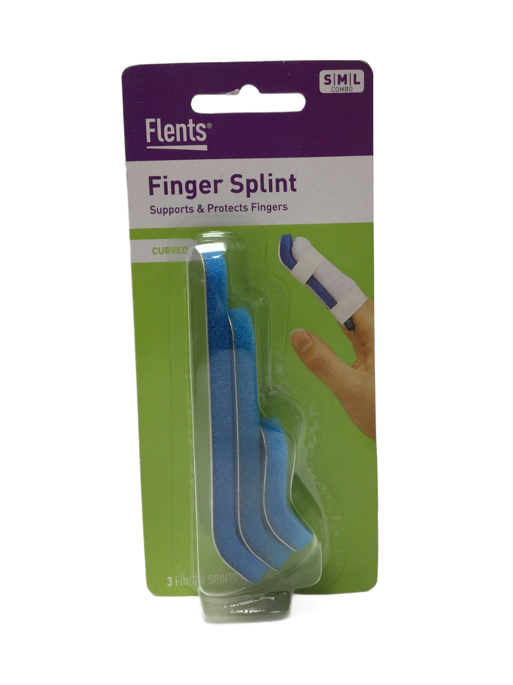 Flents Flents Finger Splint Curved S|M|L Combo, 3 ct, photo 1