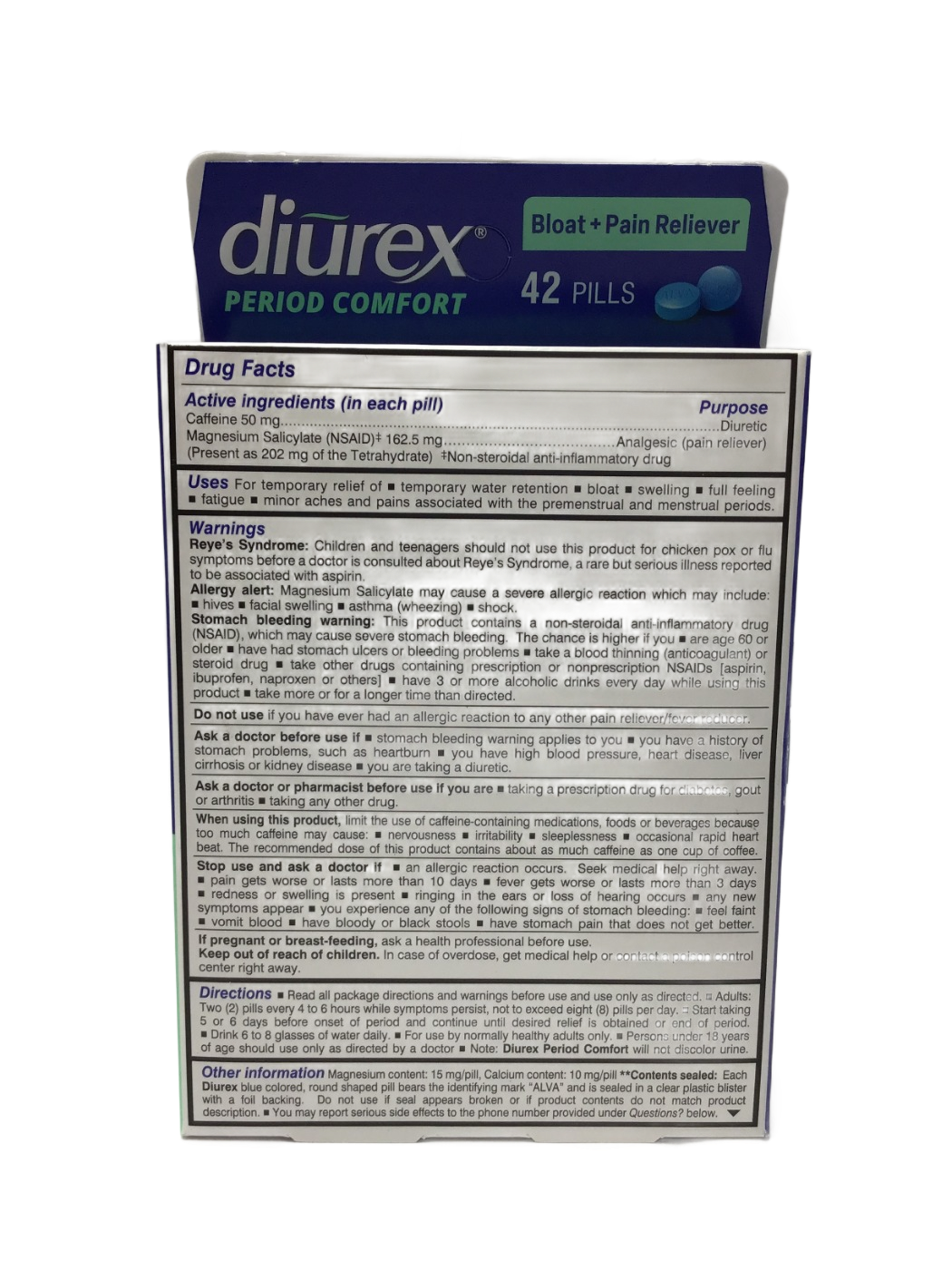 Diurex Diurex Period Comfort Bloat + Pain Reliever, 42 ct, photo 2