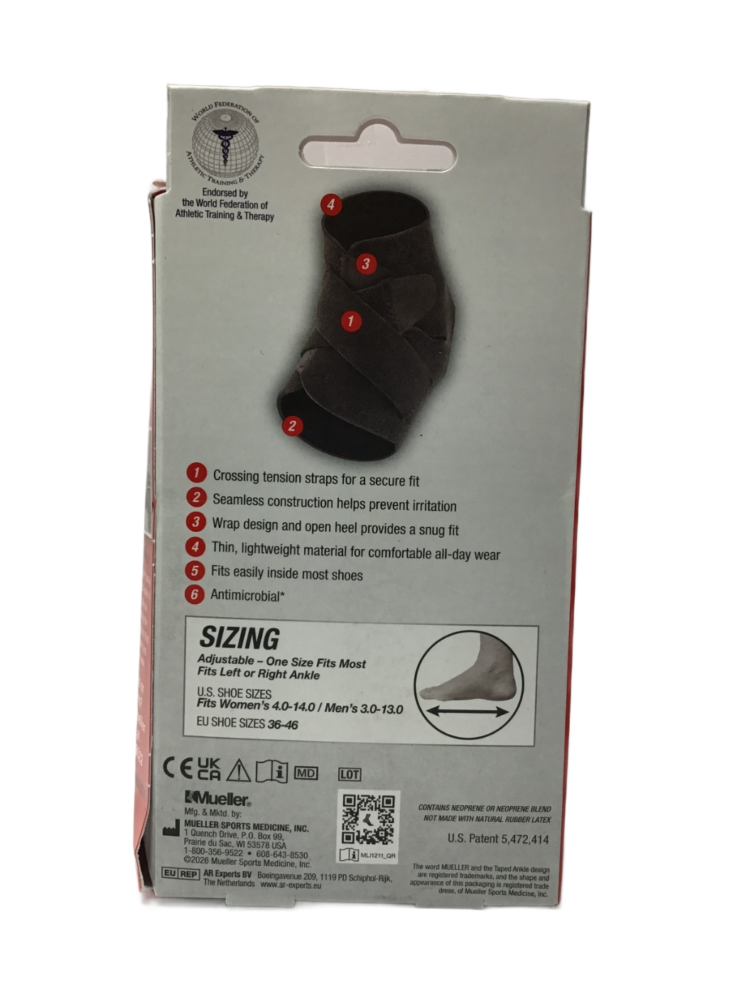 Mueller Sports Medicine Mueller Sports Medicine Adjustable Ankle Support, 1 ct, photo 3