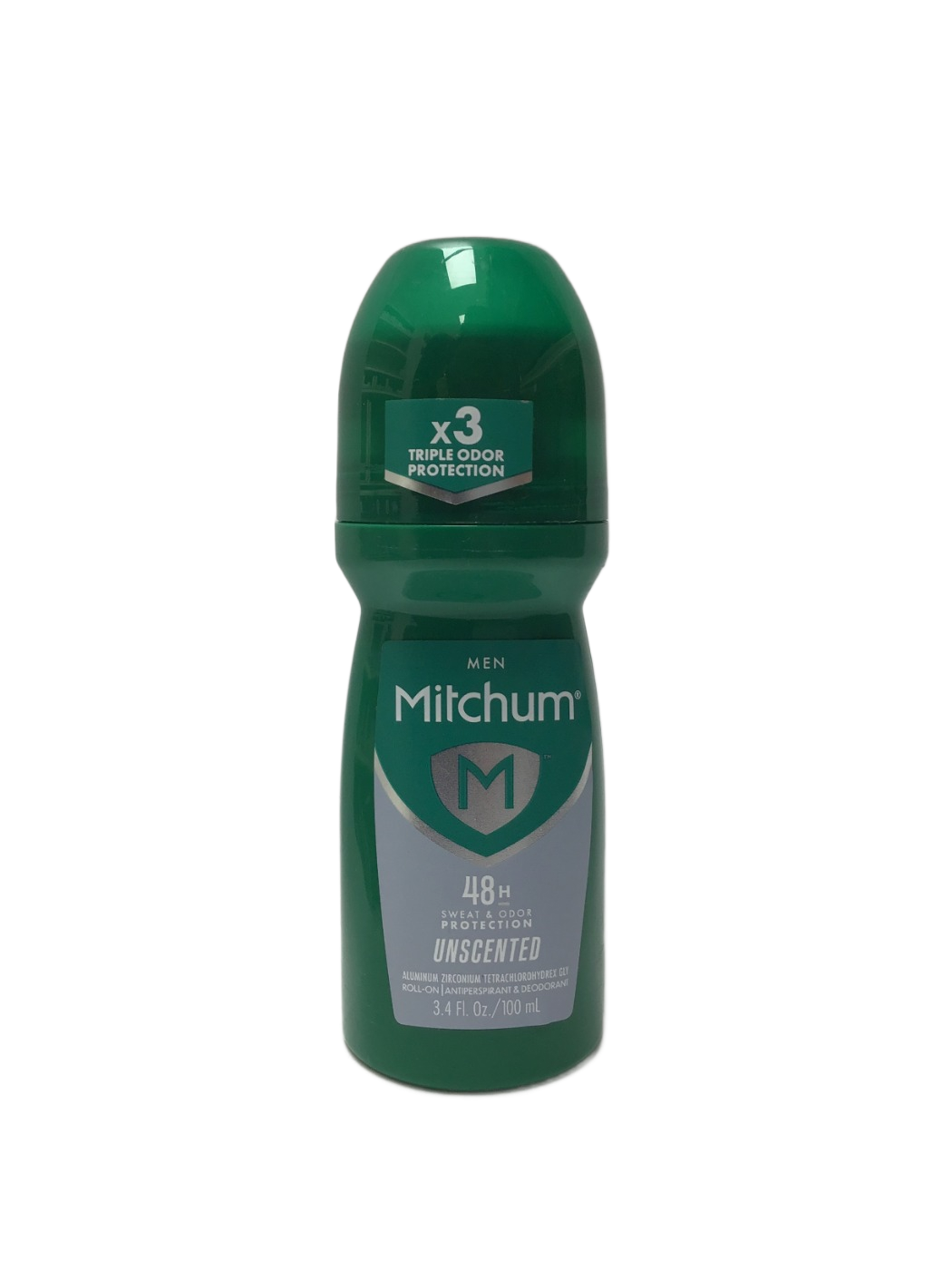Mitchum Mitchum Men Unscented Roll-On Antiperspirant & Deodorant, 3.4 fl oz, photo 1