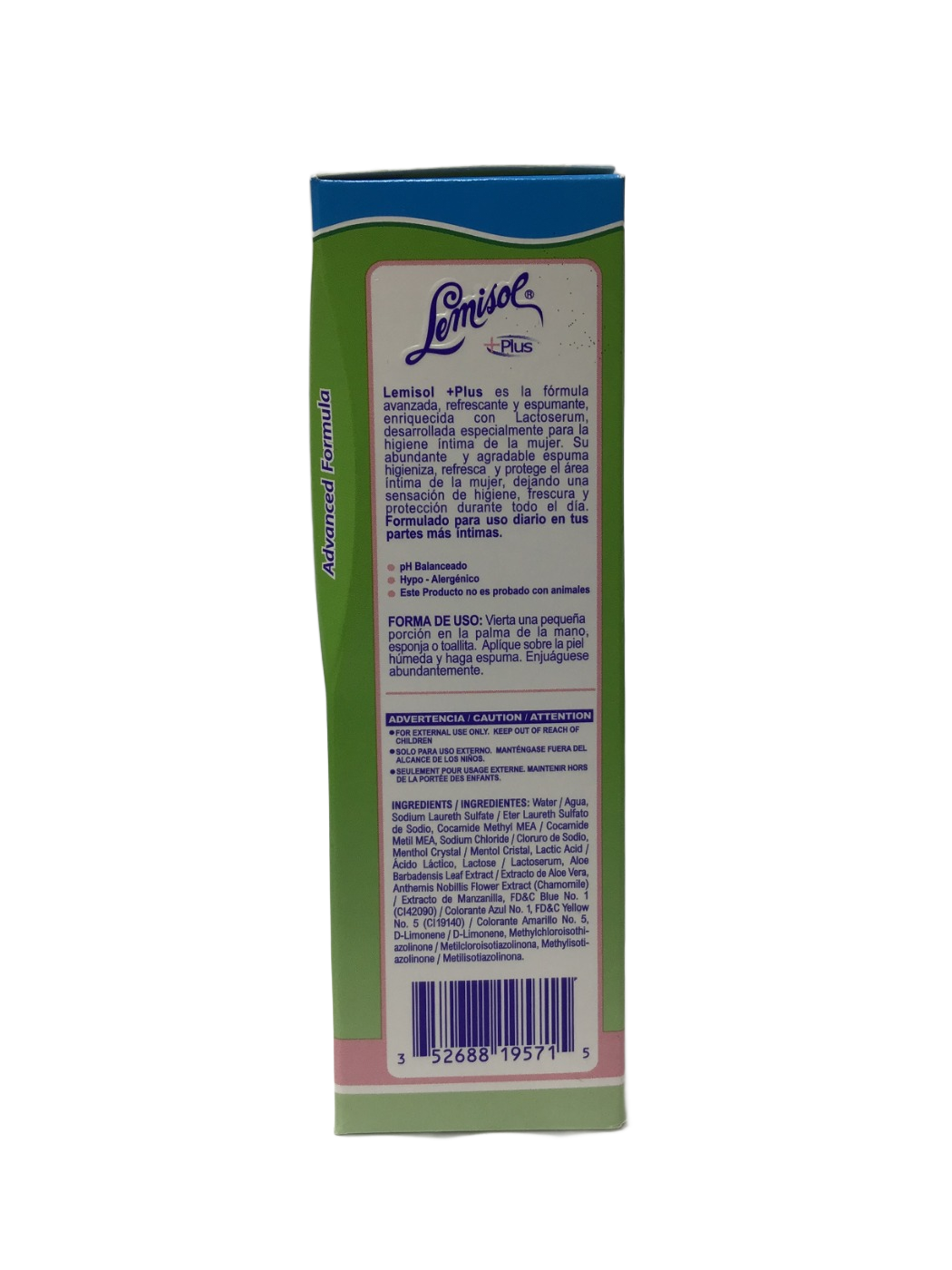 Lemisol Lemisol +Plus Feminine Wash with Lactoserum, Original Refreshing Formula, 4 fl oz, photo 2