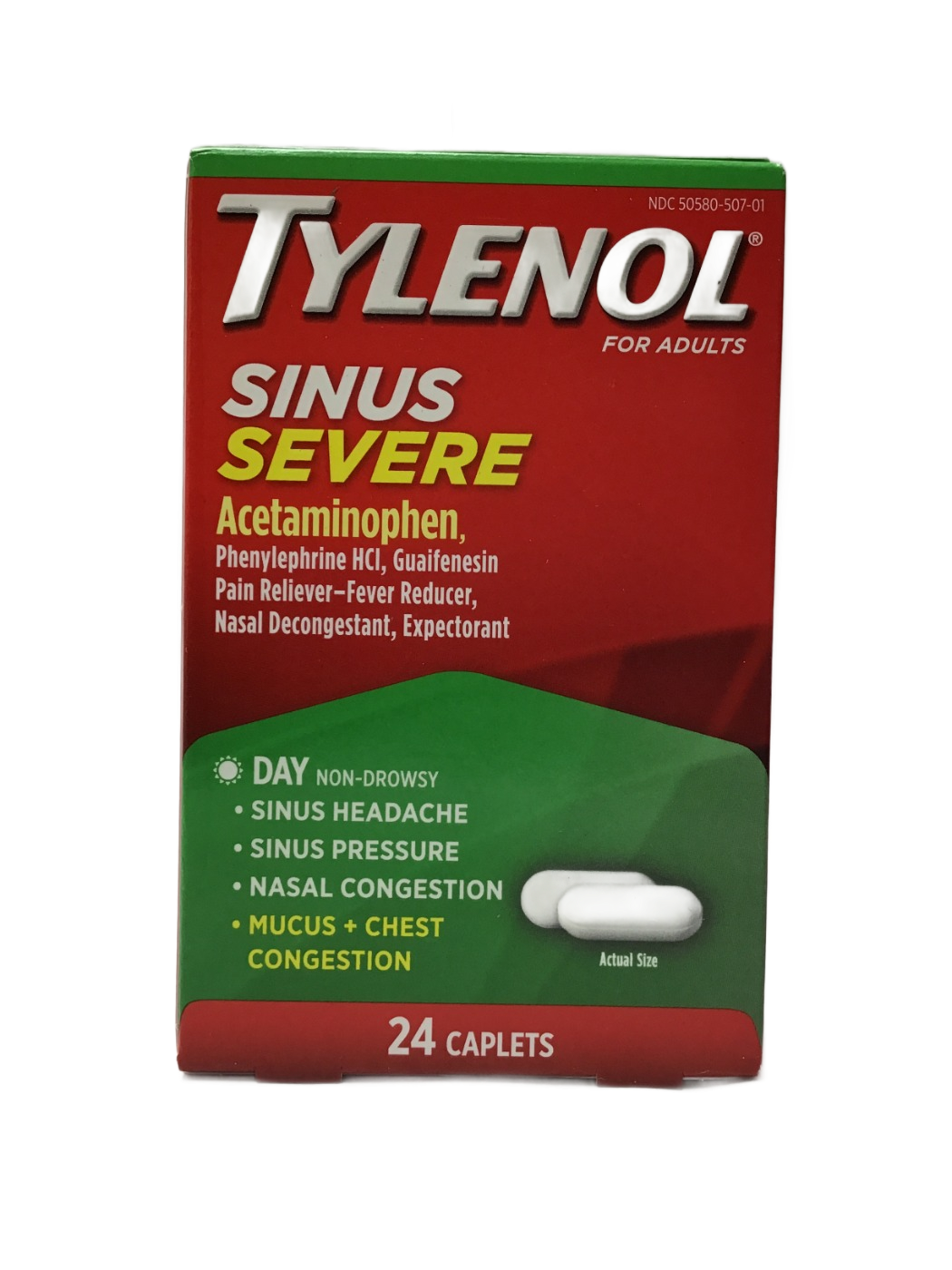 Tylenol Tylenol Sinus Severe Day Non-Drowsy Caplets, 24 ct, photo 1