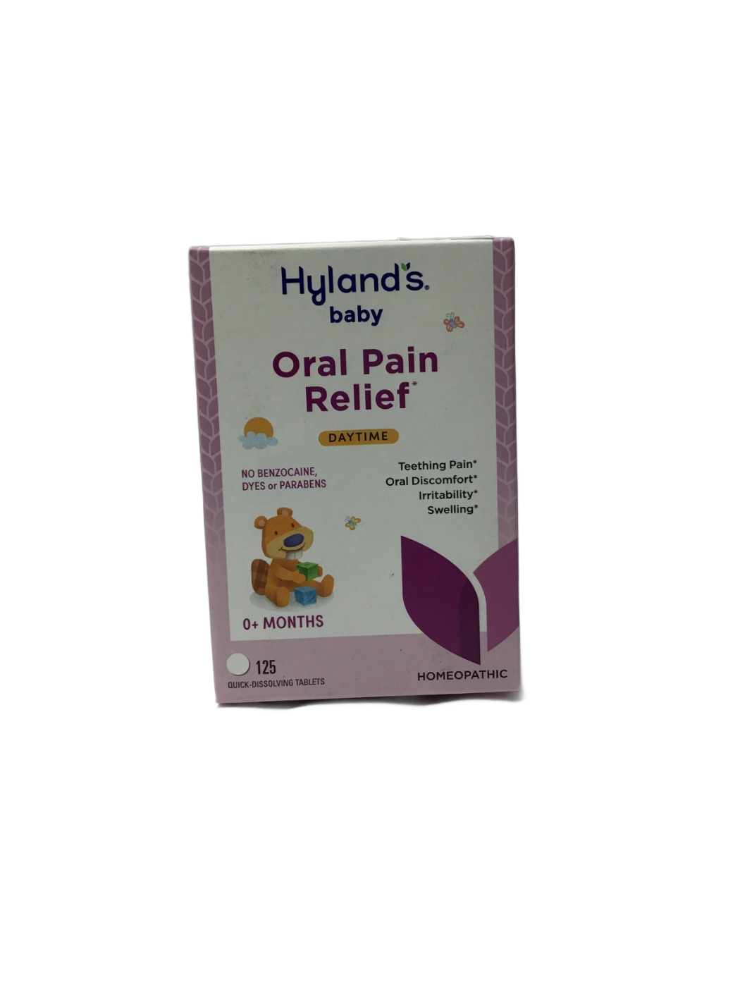 Hyland's Hyland's Baby Oral Pain Relief Daytime Quick-Dissolving Tablets, 125 ct, photo 1