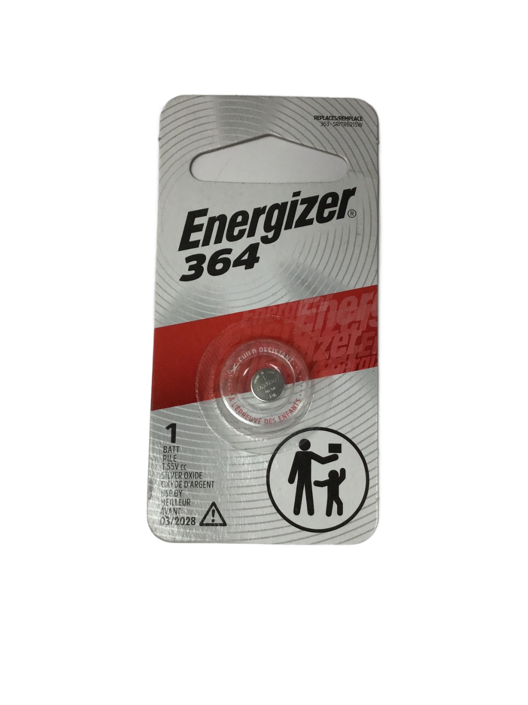 Energizer Energizer 364 1.55V Silver Oxide, 1 ct, photo 1