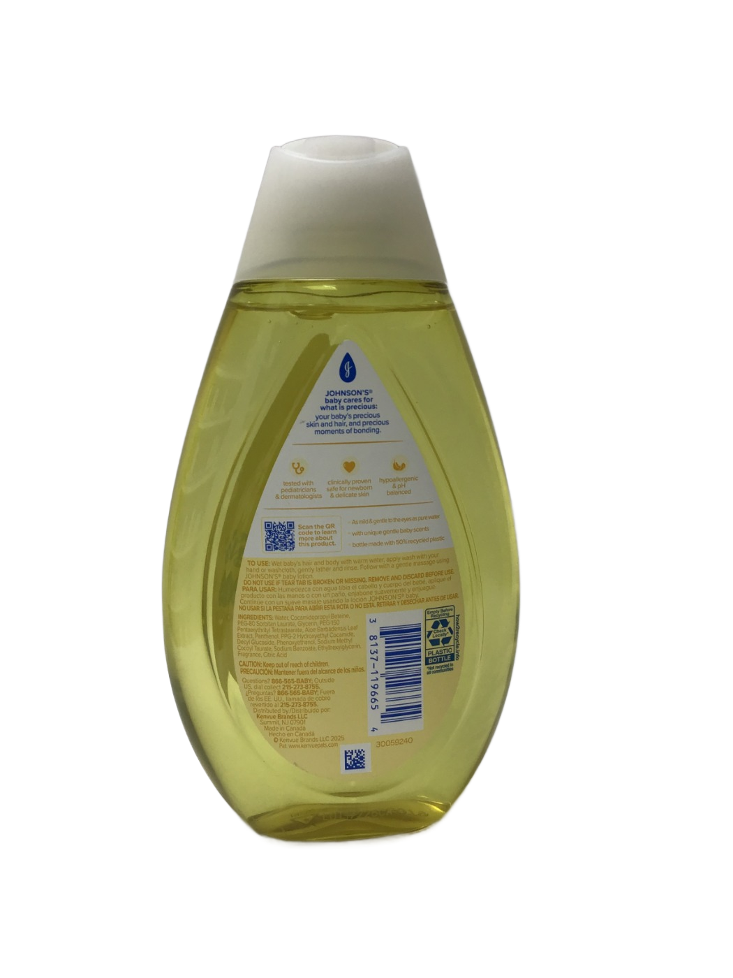 Johnson's Johnson's Baby Head-to-Toe Wash & Shampoo with Aloe & Vitamin B5, 13.6 fl oz, photo 2