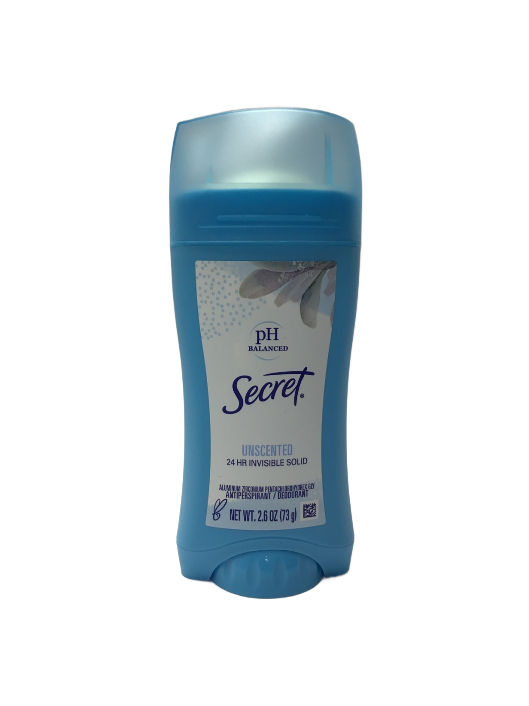 Secret Secret pH Balanced Unscented 24 HR Invisible Solid Antiperspirant / Deodorant, 2.6 oz, photo 1