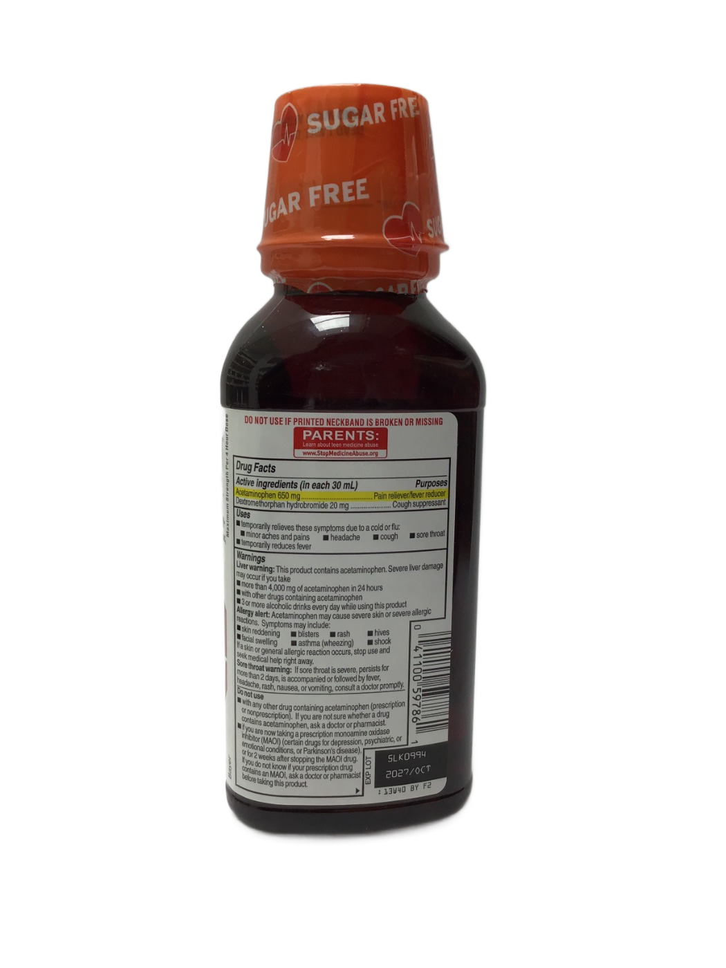 Coricidin Coricidin HBP Maximum Strength Cold, Cough & Flu Cherry, 12 fl oz, photo 3