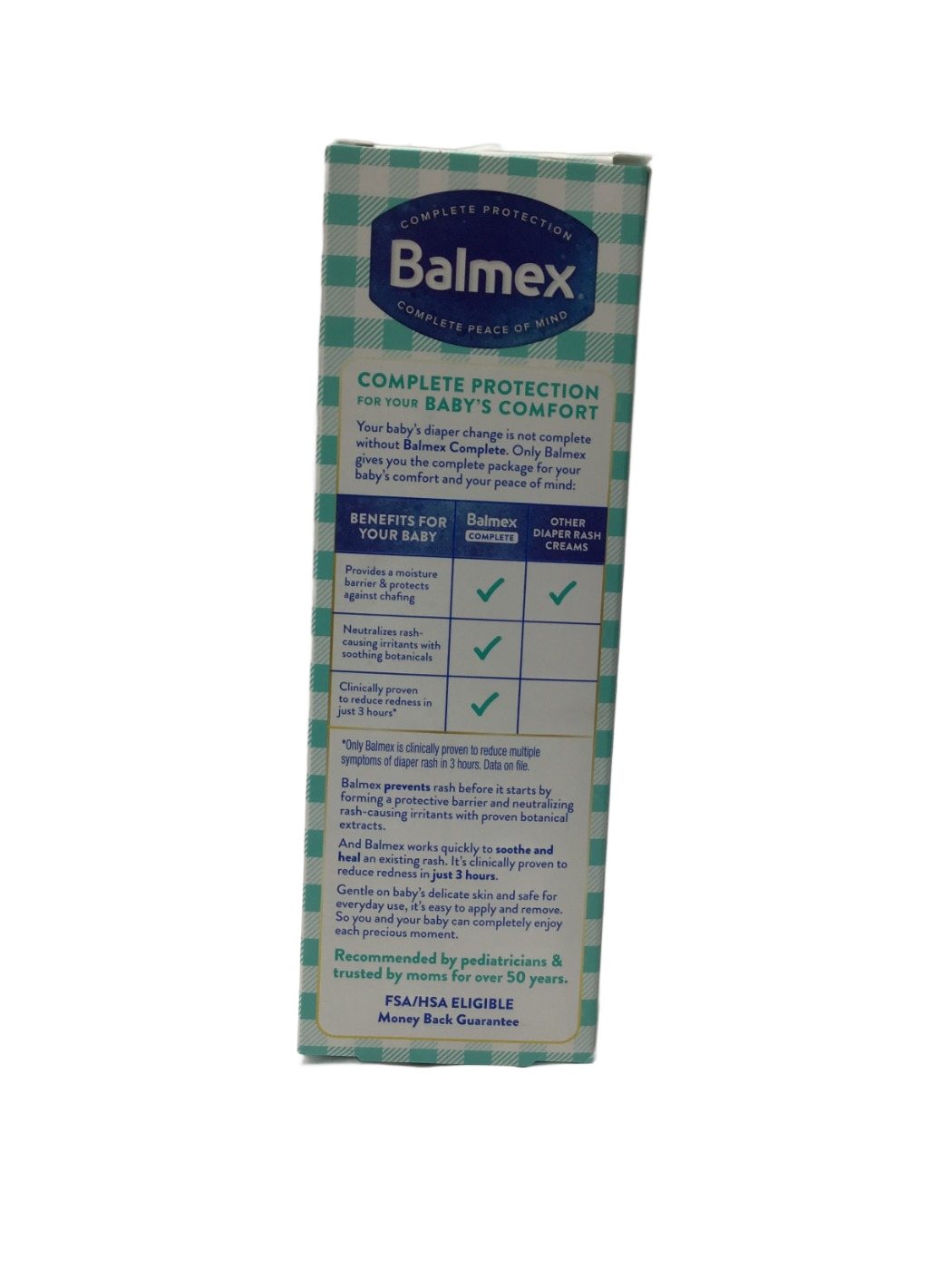 Balmex Balmex Zinc Oxide Diaper Rash Cream, 4 oz, photo 2