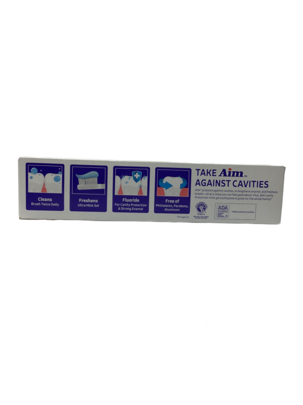 Aim Aim Cavity Protection Ultra Mint Gel Anticavity Fluoride Gel Toothpaste, 5.5 oz, photo 3