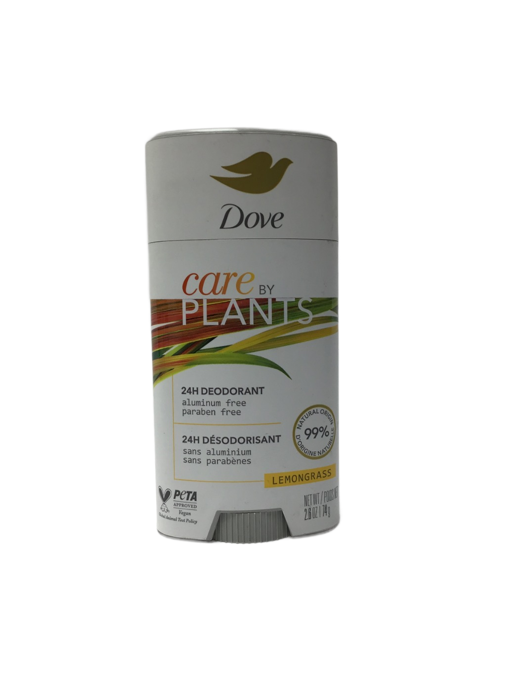 Dove Dove Care by Plants 24H Deodorant Lemongrass, 2.6 oz, photo 1