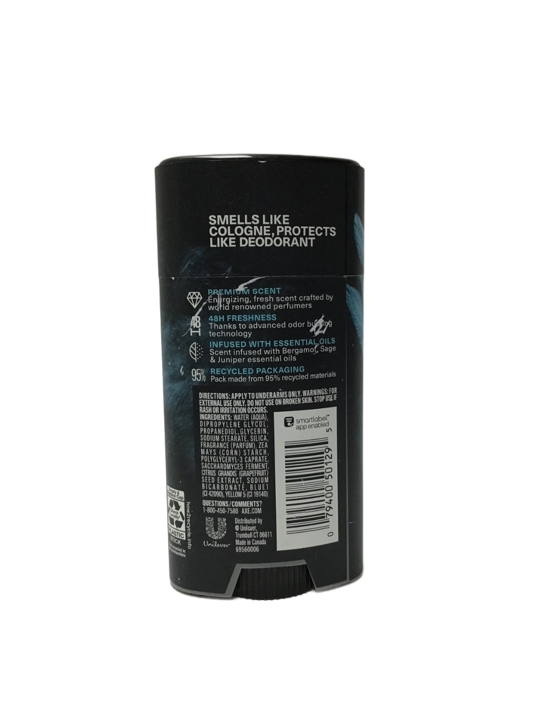 AXE AXE Fine Fragrance Collection Aqua Bergamot Sage + Juniper Deodorant, 2.6 oz, photo 2