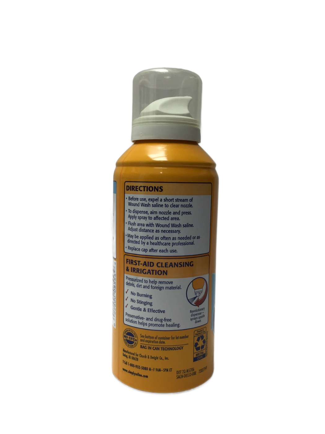 Arm & Hammer Arm & Hammer Simply Saline Sterile Saline Solution Wound Wash, 3.1 oz, photo 3