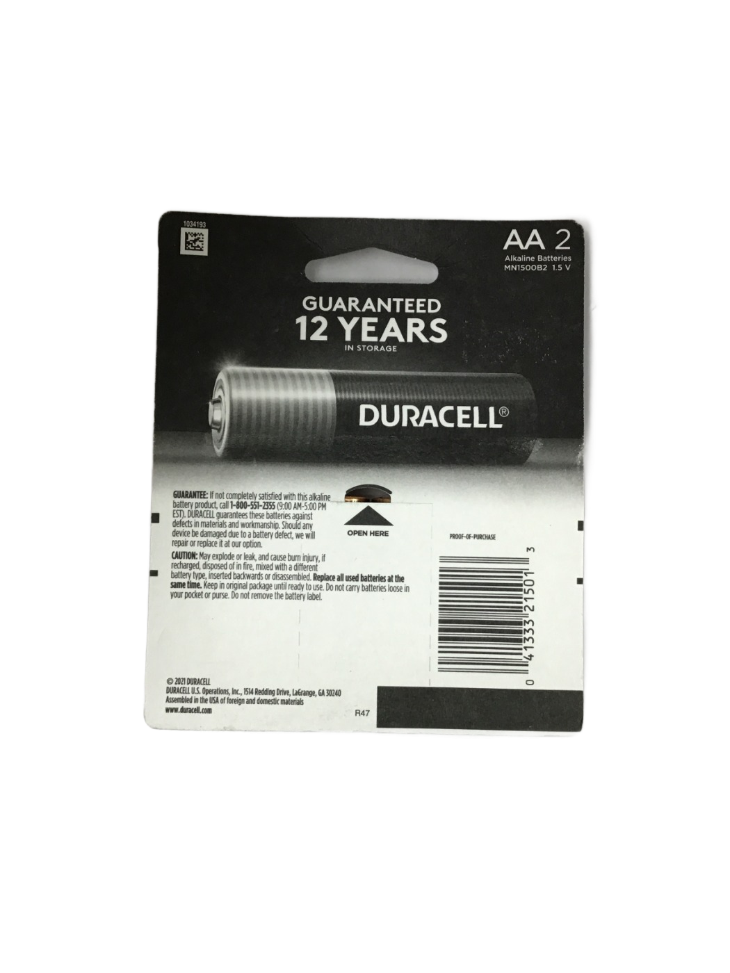 Duracell Duracell Power Boost AA Alkaline Batteries, 2 ct, photo 2